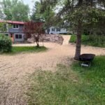 retaining wall and seeding